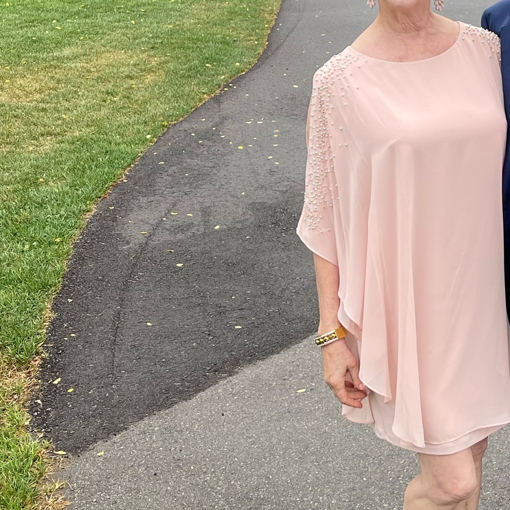 Xscape Cocktail Dress, Size 8, Blush